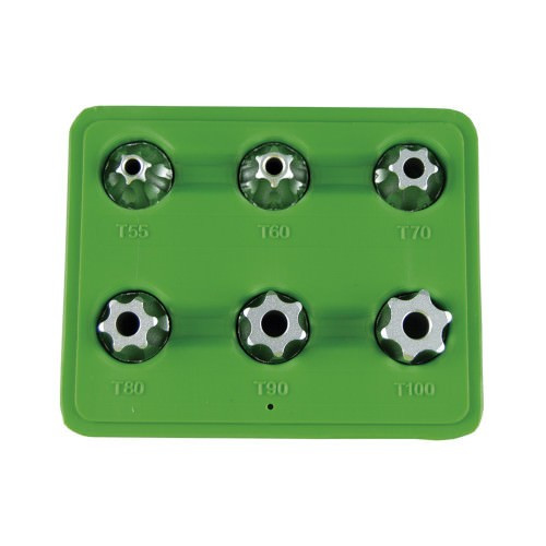 JBM 51410 Set de 6 piezas de 1/2" punta torx inviolable