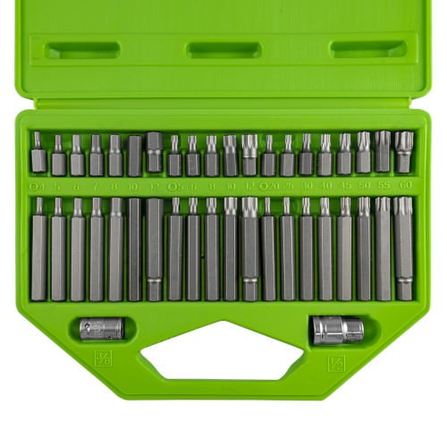 JBM 50985 Estuche de 42 piezas para tornillos de 12 y 6 cantos - inviolable