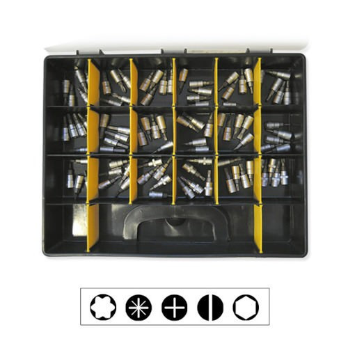 JBM 52538 Estuche puntas destornillador surtido de 1/4"