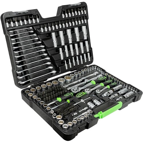 Caja de herramientas 216 piezas vasos 12 caras JBM 54250