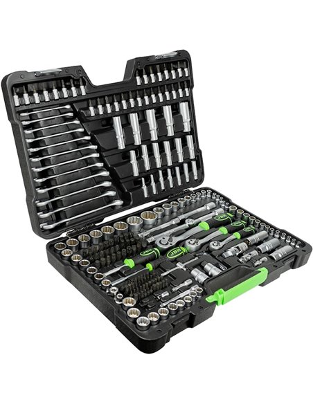 Caja de herramientas 216 piezas vasos 12 caras JBM 54250