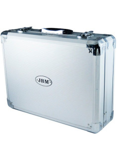 JBM 53444 Caja de herramientas de aluminio 108 piezas vasos 1/2" 2