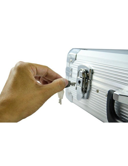 JBM 53444 Caja de herramientas de aluminio 108 piezas vasos 1/2"