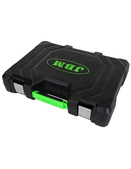 Caja de herramientas 303 piezas vasos hexagonales JBM 53212 Caja de herramientas 303 piezas vasos hexagonales JBM 53212