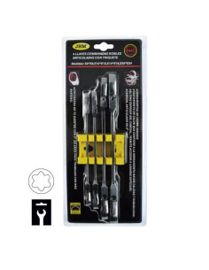 JBM 50754 Set de 4 llaves torx articuladas con trinquete 2