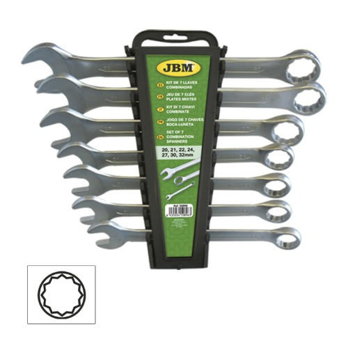 JBM 50896 Kit de 7 llaves combinadas