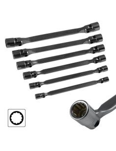 JBM 51659 Estuche con 6 llaves de vaso de 12 cantos articuladas 2
