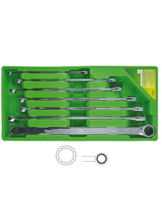 JBM 53019 Set de 7 llaves con trinquete extralargas 2