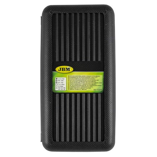 JBM 53010 Estuche de destornilladores con mango intercambiable 20 en 1