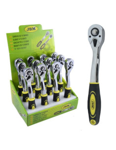 JBM 53100 Carraca cromada de 72 dientes 1/2" 255mm 2