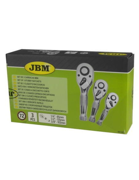 JBM 53671 Set de 3 carracas mini