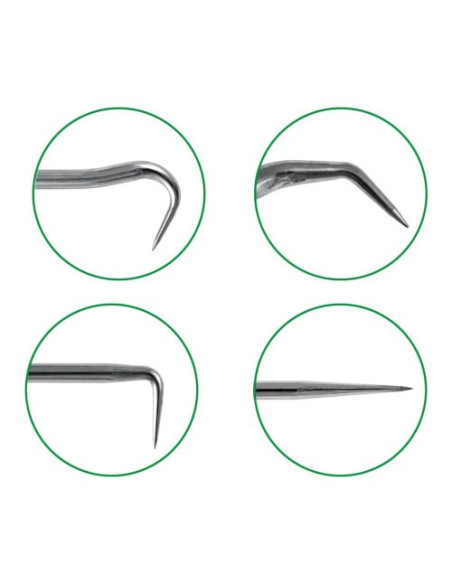 JBM 52852 Set de 2 ganchos para extraer gomas en tubo de escape