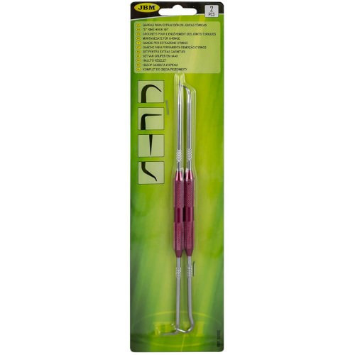 JBM 52852 Set de 2 ganchos para extraer gomas en tubo de escape