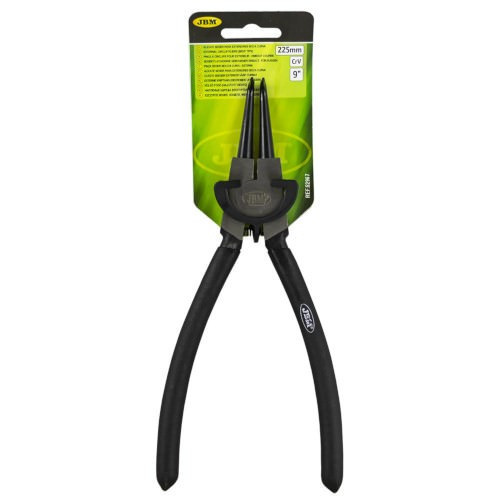 JBM 52967 Alicate seger para exteriores boca curva 9" (225mm)