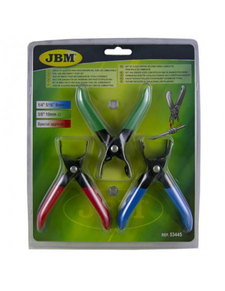 JBM 53445 Juego de alicates para desconexion del tubo de combustible