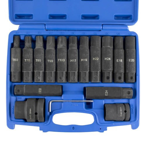 JBM 51028 Set de 16 puntas de impacto