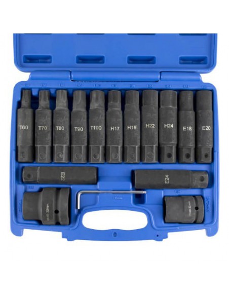 JBM 51028 Set de 16 puntas de impacto