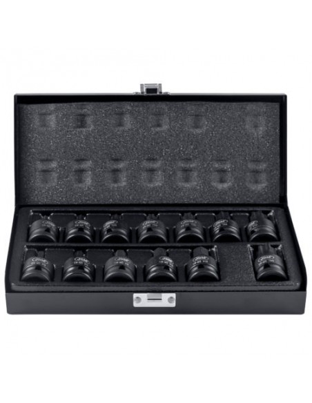 JBM 52344 Set de 13 puntas de impacto de 1/2" hexagonal y torx