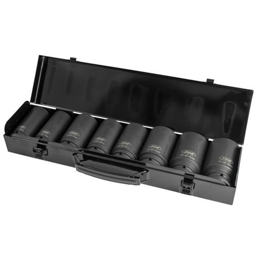JBM 52347 Set de 8 vasos de impacto hexagonales 3/4"