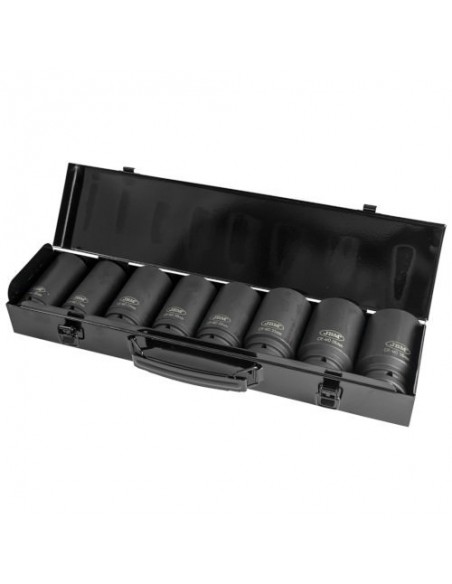 JBM 52347 Set de 8 vasos de impacto hexagonales 3/4"