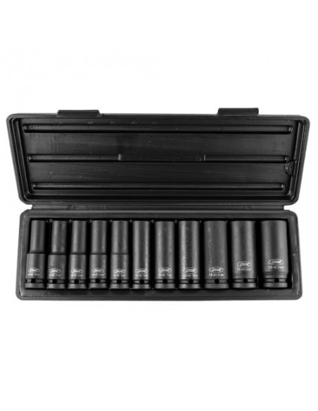 JBM 52342 Set de 11 vasos de impacto hexagonal de 1/2"