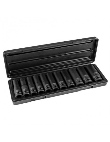 JBM 52342 Set de 11 vasos de impacto hexagonal de 1/2"