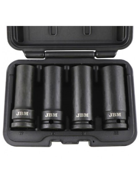 JBM 53197 Set de 4 vasos de impacto para tornillos de seguridad