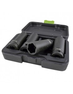 JBM 53197 Set de 4 vasos de impacto para tornillos de seguridad 2