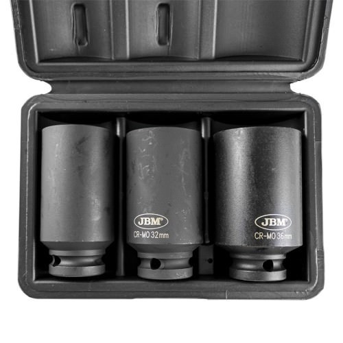 JBM 52694 Set de 3 vasos xzn de 1/2" de impacto