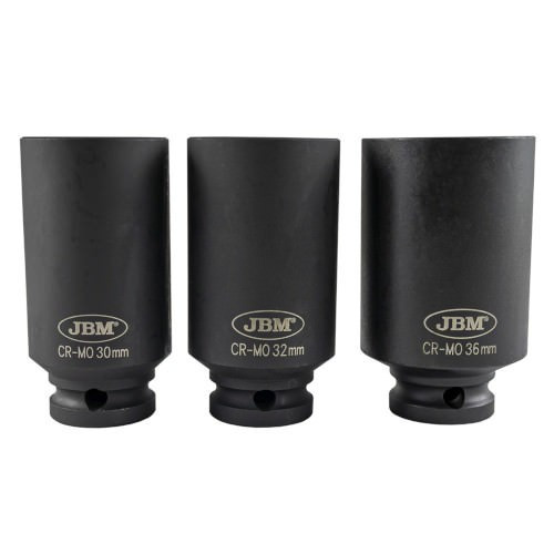 JBM 52694 Set de 3 vasos xzn de 1/2" de impacto
