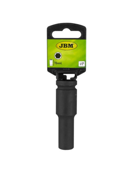 JBM 12062 Vaso de impacto largo hex de 1/2" 12mm