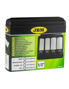 JBM 53587 Set de 4 vasos de impacto para llantas de aleación - 1/2" 2