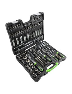 Caja de herramientas 179 piezas vasos hexagonales cromados JBM 54046 2
