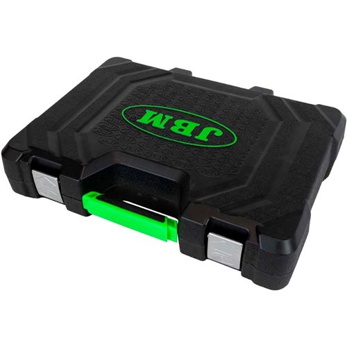 Caja de herramientas 179 piezas vasos hexagonales cromados JBM 54046