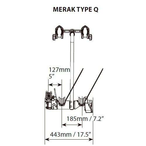 Portabicicletas bola 2 bicis Menabo Merak Type Q