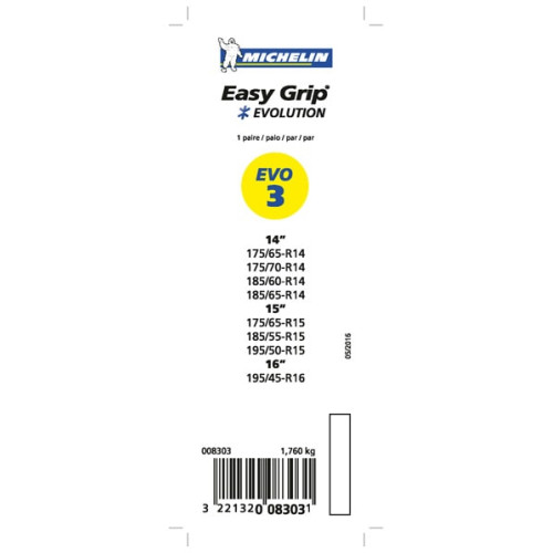Cadenas de nieve Michelin Easy Grip Evolution 3