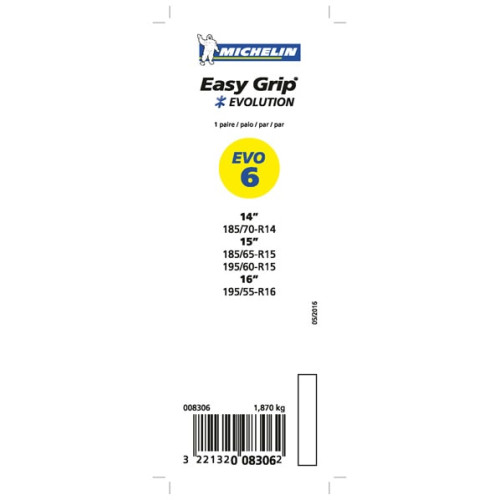 Cadenas de nieve Michelin Easy Grip Evolution 6