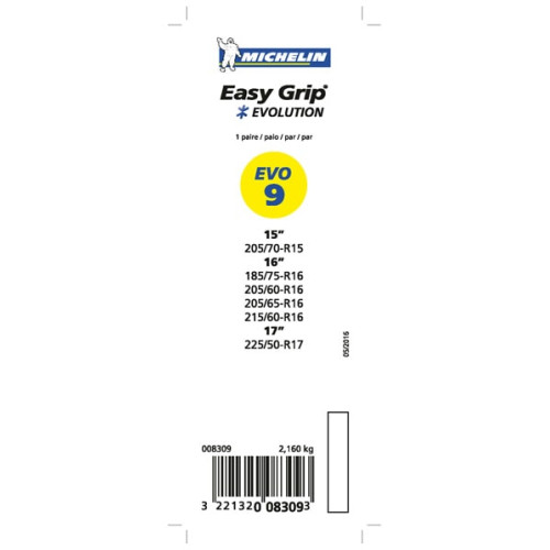 Cadenas de nieve Michelin Easy Grip Evolution 9