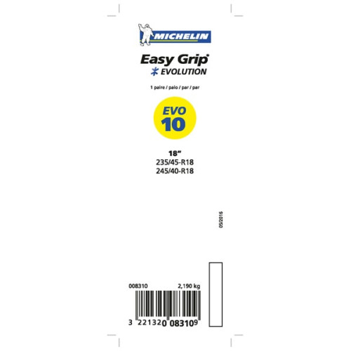 Cadenas de nieve Michelin Easy Grip Evolution 10