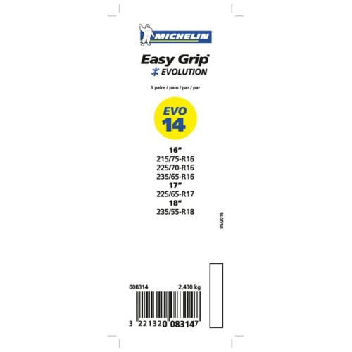 Cadenas de nieve Michelin Easy Grip Evolution 14
