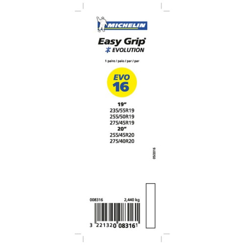 Cadenas de nieve Michelin Easy Grip Evolution 16