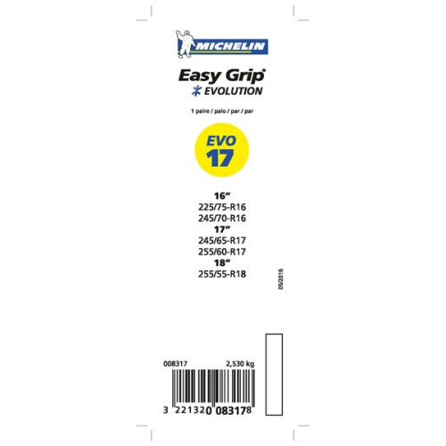 Cadenas de nieve Michelin Easy Grip Evolution 17