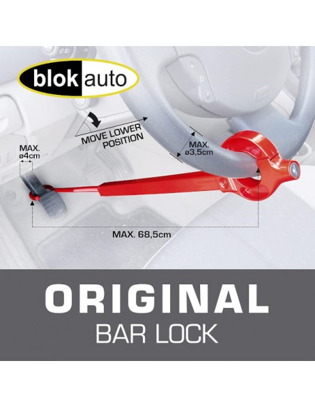 Antirrobo de coche volante a pedal Blockauto 571B Antirrobo de coche volante a pedal Blockauto 571B