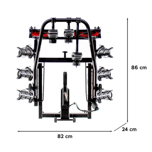 Portabicicletas bola remolque 3 bicis Hast Enduro 3