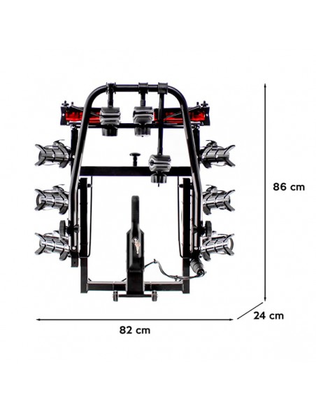 Portabicicletas bola remolque 3 bicis Hast Enduro 3