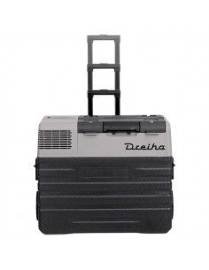 Nevera portátil de compresor con ruedas 12V, 24V y 220V Dreiha CBX42BR 2
