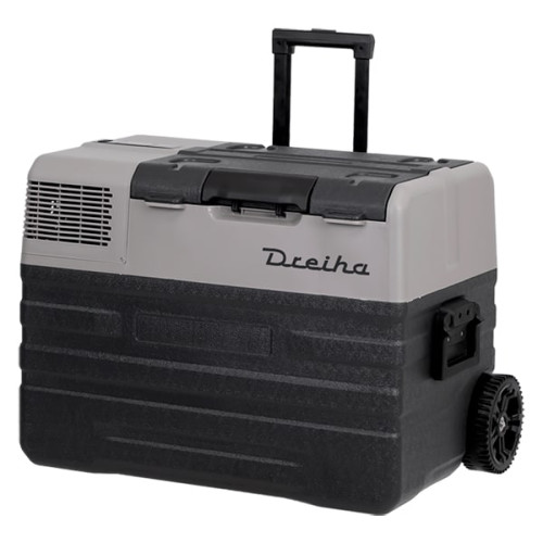 Nevera portátil de compresor con ruedas 12V, 24V y 220V Dreiha CBX42BR
