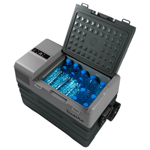Nevera portátil de compresor con ruedas 12V, 24V y 220V Dreiha CBX42BR