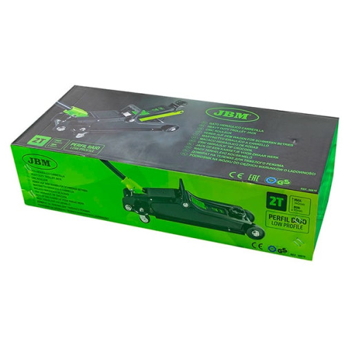 Gato hidraulico carretilla de 2 toneladas coches bajos JBM 50816