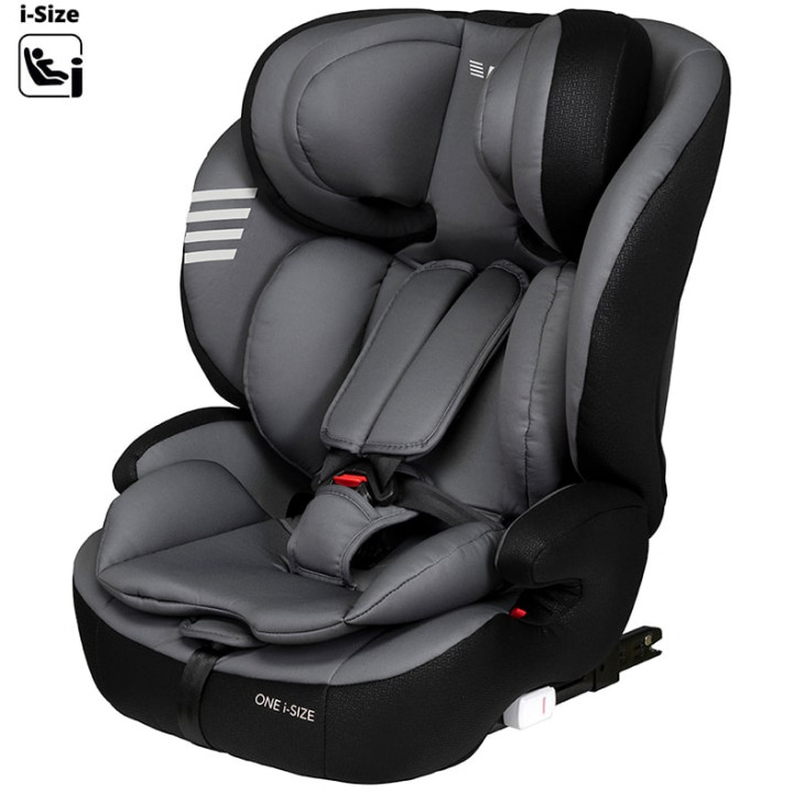 Silla Play One i-Size isofix grey de 76 a 150 cm.